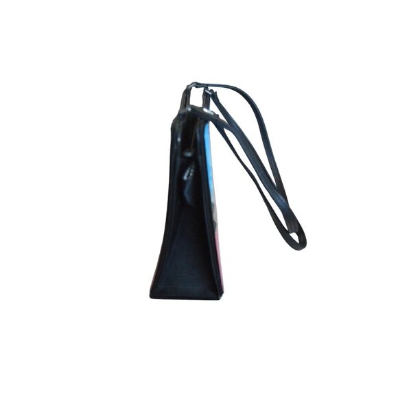 Vintage Y2K New York Cat Print Shoulder Bag With Black Straps Zipper Closure - Picture 7 of 8